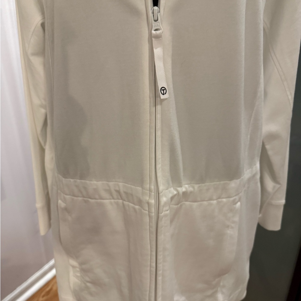 T by Talbots White Full-Zip Jacket - Picture 2 of 7